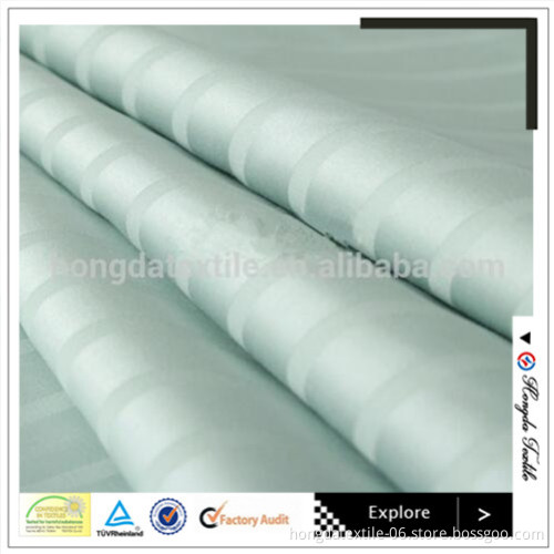 100% cotton 240TC fabric with 1cm, 3cm satin stripe for bed sheet set